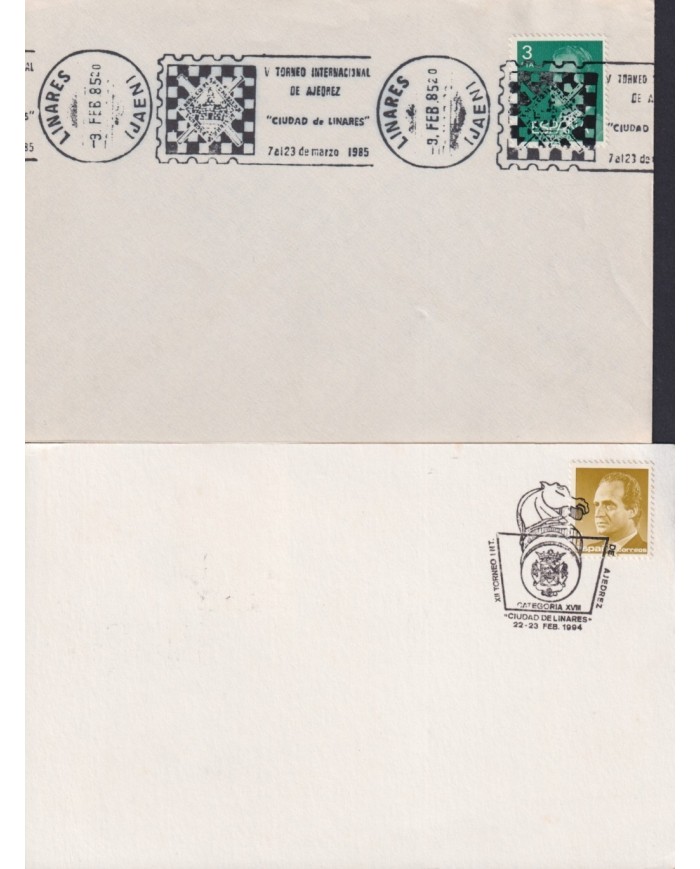 F-EX1935 ESPAÑA SPAIN. 11 SPECIAL CANCEL CHESS AJEDREZ.