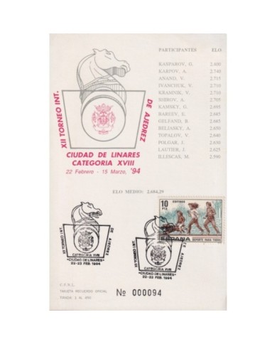 F-EX1935 ESPAÑA SPAIN. 11 SPECIAL CANCEL CHESS AJEDREZ.