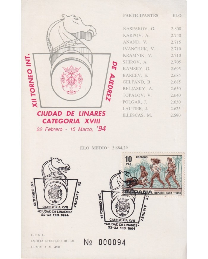 F-EX1935 ESPAÑA SPAIN. 11 SPECIAL CANCEL CHESS AJEDREZ.