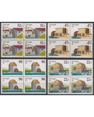 F-EX41864 PORTUGAL MNH 1986 TRADITIONAL ARCHITECTURE BLOCK 4.
