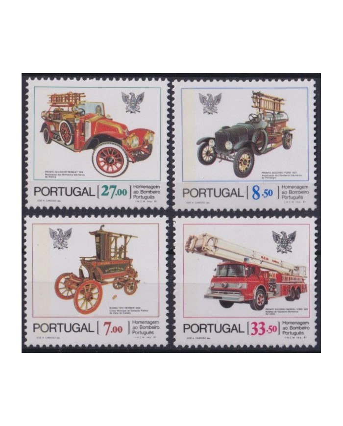 F-EX42261 PORTUGAL MNH 1981 FIREFIGHTERS BOMBEROS.