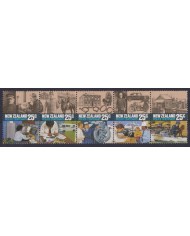 F-EX42095 NEW ZEALAND MNH 1986 POLICE CENTENARY CAR AUTOMOVIL YACH SHIP TRIP.