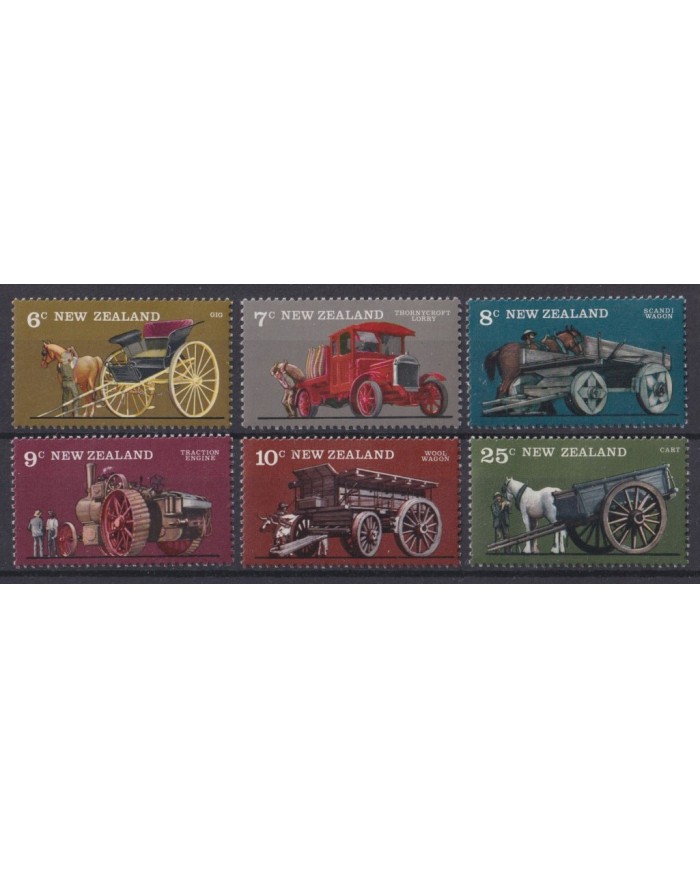 F-EX42118 NEW ZEALAND MNH OLD CARRIAGES HORSE CAR. 