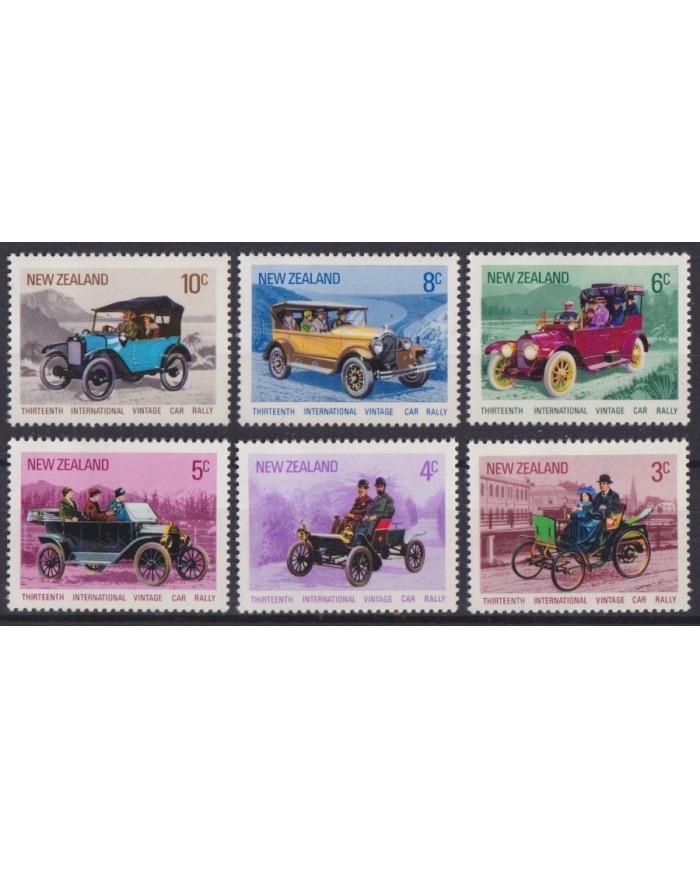 F-EX42028 NEW ZEALAND MNH 1972 INTERNATIONAL CAR RALLY CAR AUTOMOVIL. 
