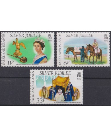 F-EX42613 FALKLAND IS MNH 1977 QUEEN SILVER JUBILEE HORSE.