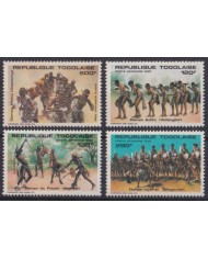 F-EX42137 TOGO MNH 1985 ETHNIC TRADITIONAL DANCE.