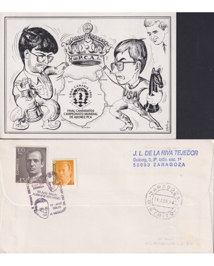 F-EX1937 ESPAÑA SPAIN. 11 SPECIAL CANCEL CHESS AJEDREZ.