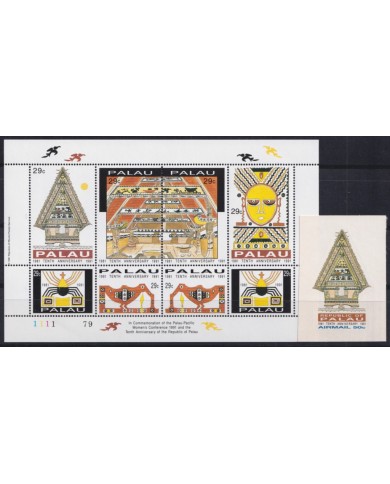 F-EX41836 PALAU MNH 1991 10th ANNIV WOMAN CONFERENCE ETHNIC DRAWING.