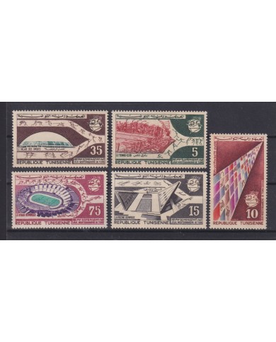 F-EX42090 TUNISIA TUNEZ TUNICIE MNH 1967 MEDITERRANEAN GAMES.