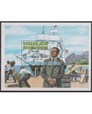 F-EX42159 TURKS & CAICOS MNH HUMAND RIGHT MARCUS GARVEY SHIP.