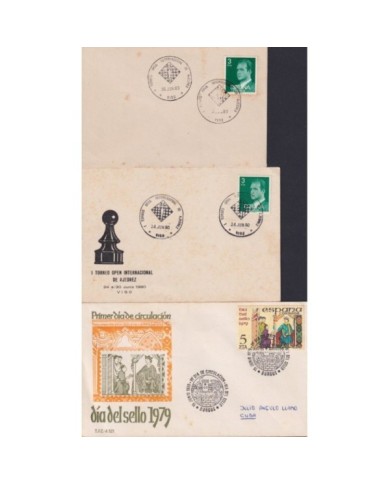 F-EX1937 ESPAÑA SPAIN. 11 SPECIAL CANCEL CHESS AJEDREZ.