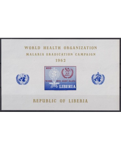 F-EX42678 LIBERIA MNH 1962 MEDICINE MALARIA ERADICATION CAMPAING MOSQUITOES.