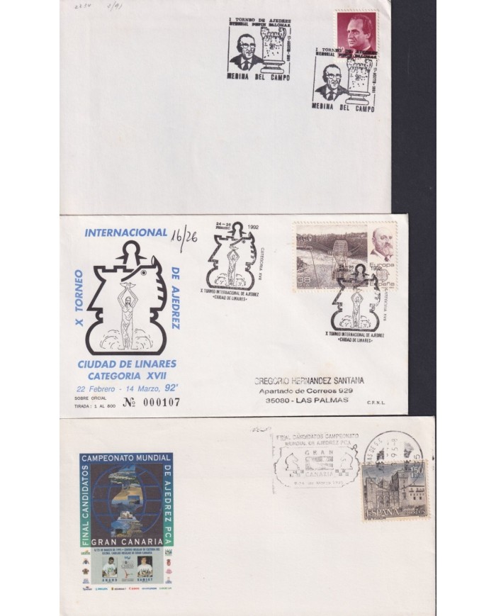 F-EX1938 ESPAÑA SPAIN. 11 SPECIAL CANCEL CHESS AJEDREZ.