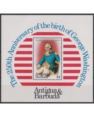 F-EX42336 ANTIGUA & BARBUDA MNH 1982 250th ANNIV BIRTH GEORGE WASHINGTON USA.