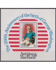 F-EX42336 ANTIGUA & BARBUDA MNH 1982 250th ANNIV BIRTH GEORGE WASHINGTON USA.