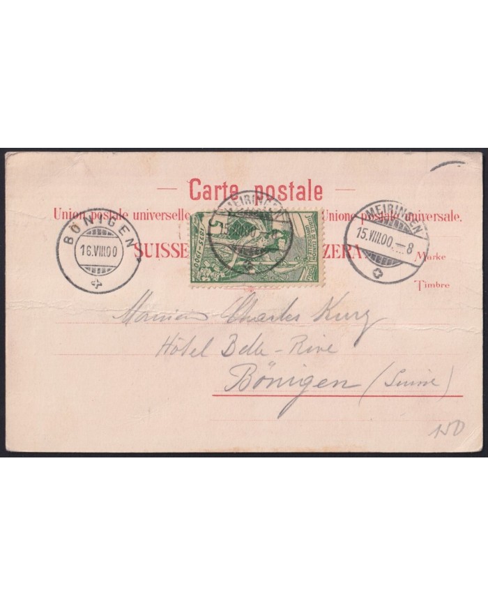 F-EX43128 SWITZERLAND 1900 POSTCARD BONIGEN – MEIRINSEN CAVE MEYRINSEN.