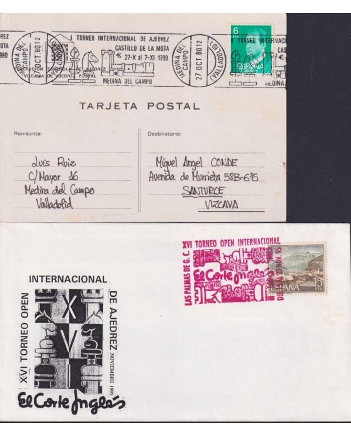 F-EX1939 ESPAÑA SPAIN. 11 SPECIAL CANCEL CHESS AJEDREZ.