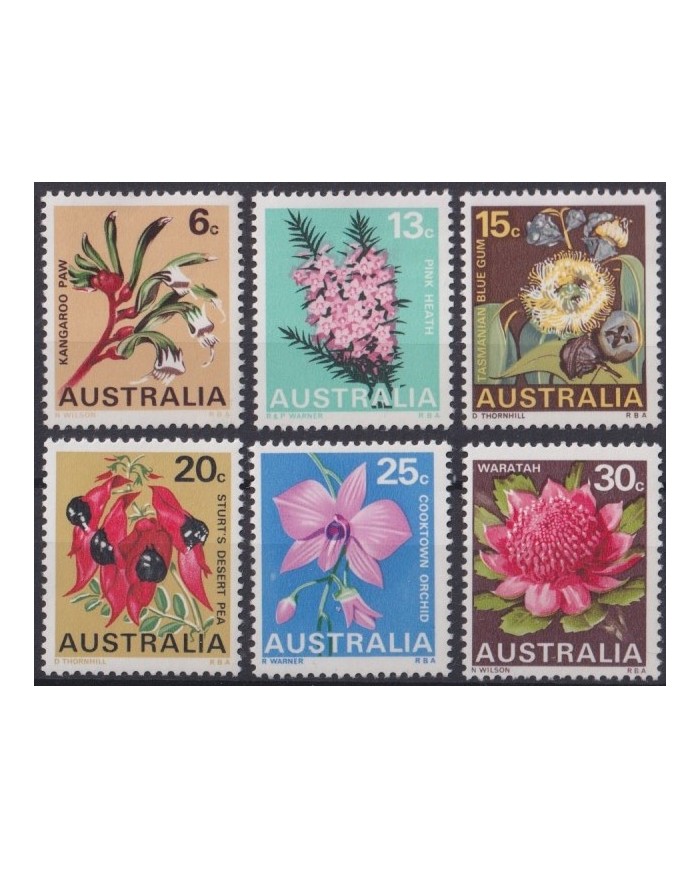 F-EX42805 AUSTRALIA MNH 1968 FLOWER FLORES.
