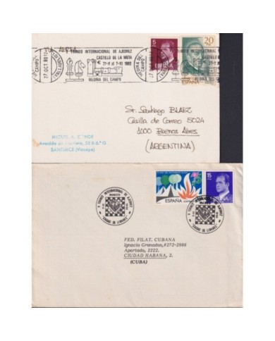 F-EX1939 ESPAÑA SPAIN. 11 SPECIAL CANCEL CHESS AJEDREZ.