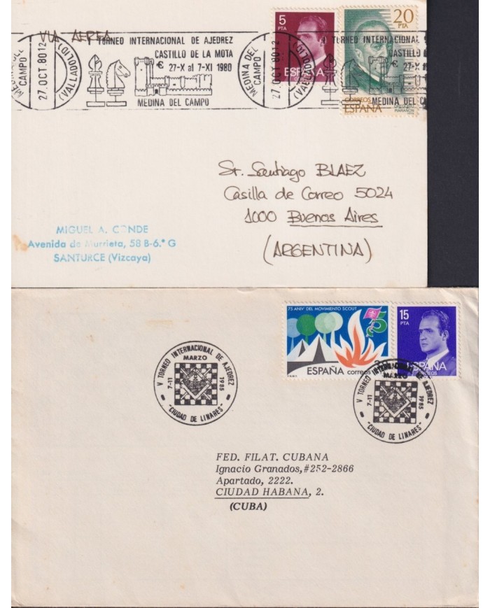 F-EX1939 ESPAÑA SPAIN. 11 SPECIAL CANCEL CHESS AJEDREZ.