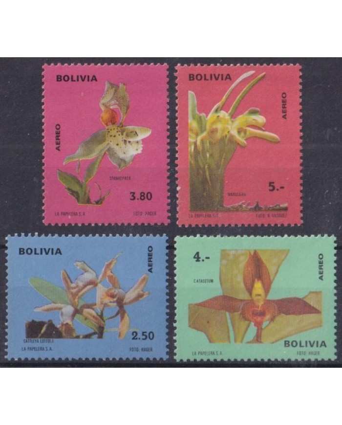 F-EX42818 BOLIVIA MNH 1974 FLOWER FLORES ORQUIDEAS ORCHID.