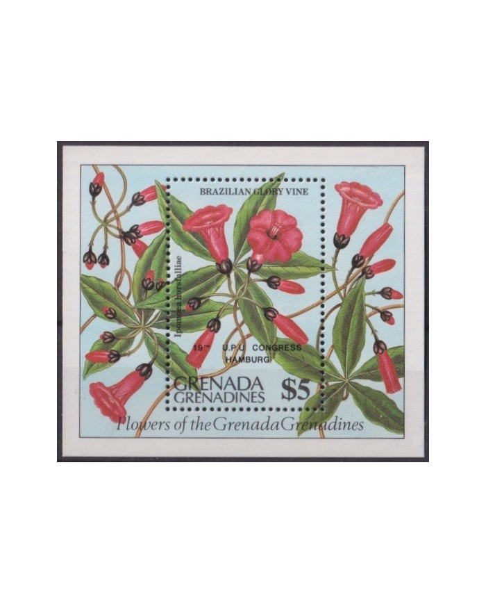 F-EX42876 GRENADINES ST VINCENT MNH 1984 FLOWER FLORES.