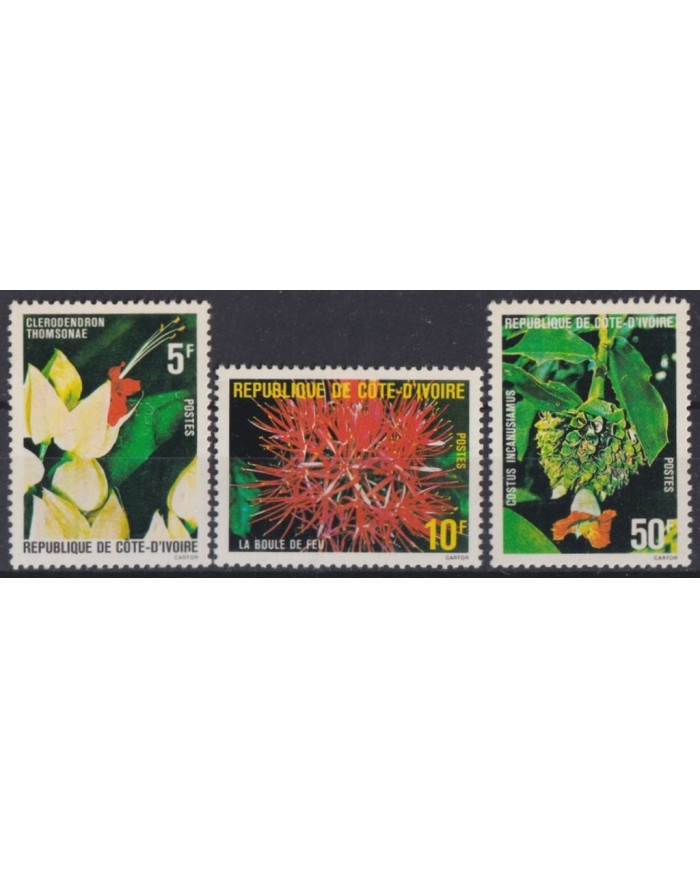 F-EX42846 IVORY COAST MNH 1980 FLOWER FLORES.