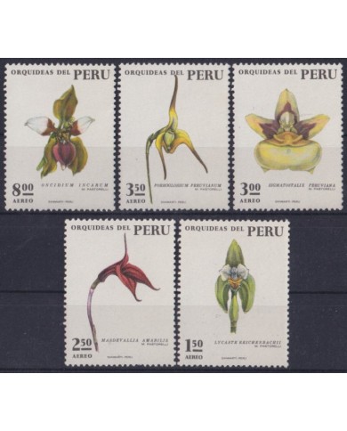 F-EX42982 PERU MNH 1973 FLOWER FLORES ORCHID ORQUIDEAS.