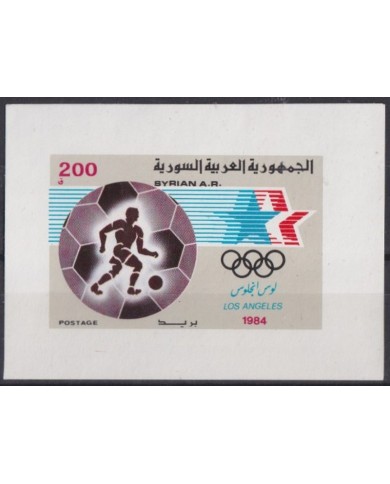 F-EX43034 SYRIA SIRIA MNH 1984 OLYMPIC GAMES SOCCER.