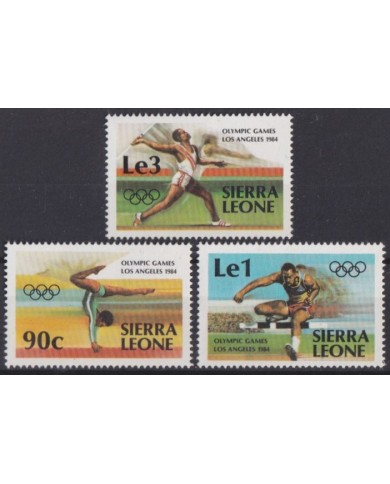 F-EX43030 SIERRA LEONE MNH 1984 OLYMPIC GAMES ATHLETISM.