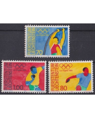 F-EX42906 LIECHTENSTEIN MNH 1984 OLYMPIC GAMES ATHLETISM.