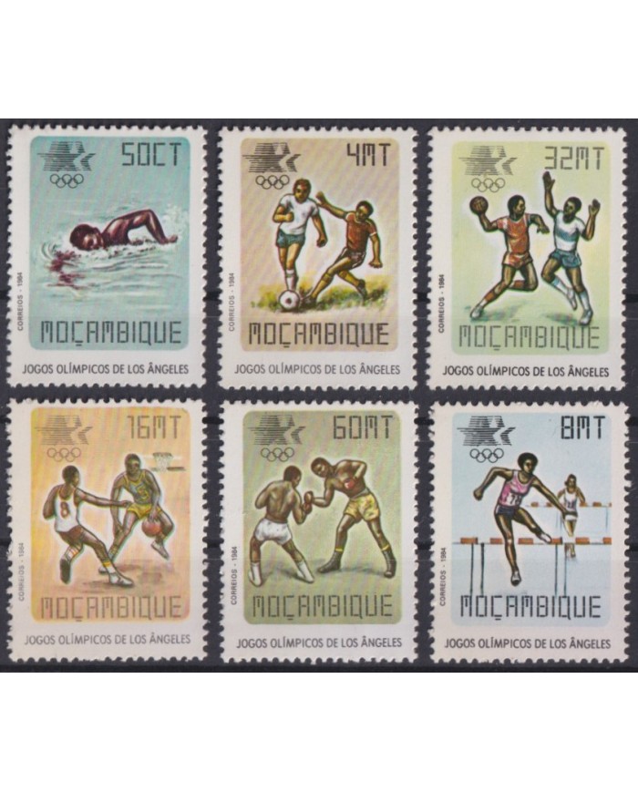 F-EX42941 MOZAMBIQUE MNH 1984 OLYMPIC GAMES ATHLETISM SWIMMING BOXING SOCCER.