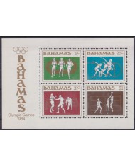F-EX42808 BAHAMAS MNH 1984 OLYMPIC GAMES ATHLETISM BOXING BASKETBALL.