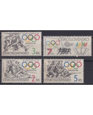 F-EX42837 CZECHOSLOVAKIA MNH 1984 WINTER OLYMPIC GAMES SARAJEVO SKI SKIITING.