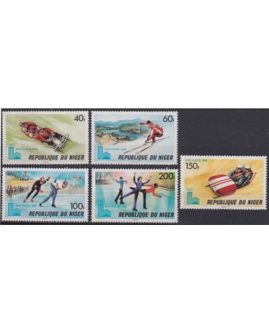 F-EX42958 NIGER MNH 1980 WINTER OLYMPIC GAMES LAKE PLACID SKI GYMNASTICS.