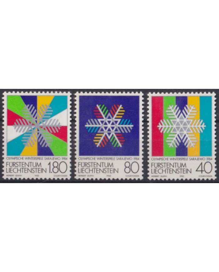 F-EX42905 LIECHTENSTEIN MNH 1984 WINTER OLYMPIC GAMES SARAJEVO.