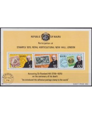 F-EX42431 NAURU MNH 1979 CENTENARY OF DEATH ROWLAND HILL.
