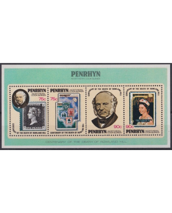 F-EX42986 PENRHYN MNH 1979 CENTENARY OF DEATH ROWLAND HILL.