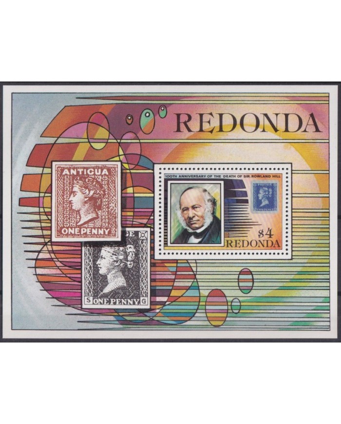 F-EX42994 REDONDA MNH 1979 CENTENARY OF DEATH ROWLAND HILL.