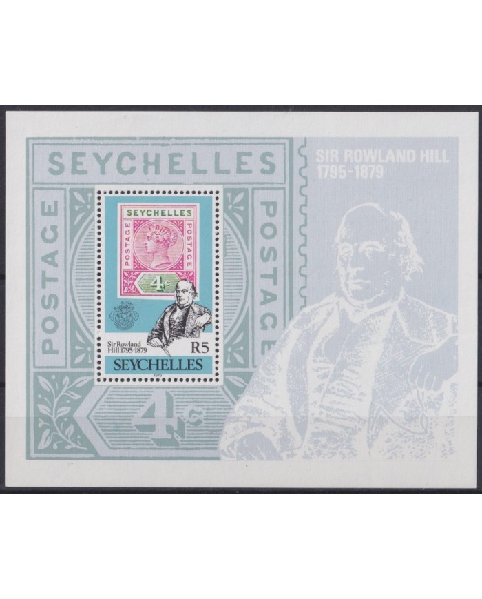 F-EX43026 SEYCHELLES MNH 1979 CENTENARY OF DEATH ROWLAND HILL.