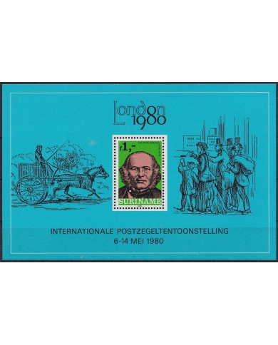 F-EX43047 SURINAME MNH 1979 CENTENARY OF DEATH ROWLAND HILL.