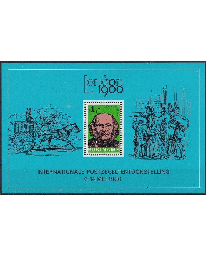 F-EX43047 SURINAME MNH 1979 CENTENARY OF DEATH ROWLAND HILL.