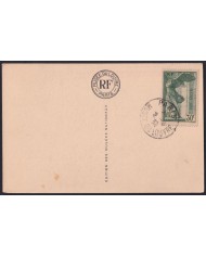 F-EX43130 FRANCE 1937 MUSEUM OF LOUVRE POSTCARD ARCHEOLOGY SAMOCRACY VICTORY.