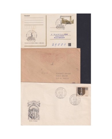F-EX1926 CHECOSLOVAQUIA ESKOSLOVENSKO. 12 SPECIAL CANCEL CHESS AJEDREZ.