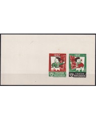 F-EX42517 ESPAÑA SPAIN 1957 ESPERANTO IMPERF SHEET.
