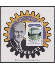 F-EX43017 ST LUCIA MNH 1980 75th ROTARY CLUB INTERNATIONAL SHIP BARCOS.