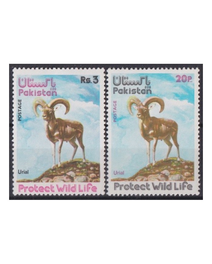 F-EX42979 PAKISTAN MNH 1975 WILDLIFE PROTECT URIAL.