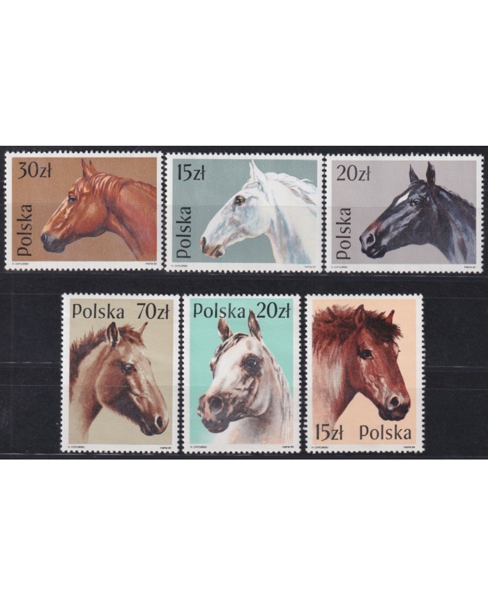 F-EX42570 POLAND POLSKA MNH 1989 HORSE CABALLOS.