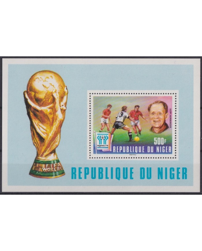 F-EX42964 NIGER MNH 1978 SOCCER FOOTBALL WORLD CUP SEP HERBERGER.