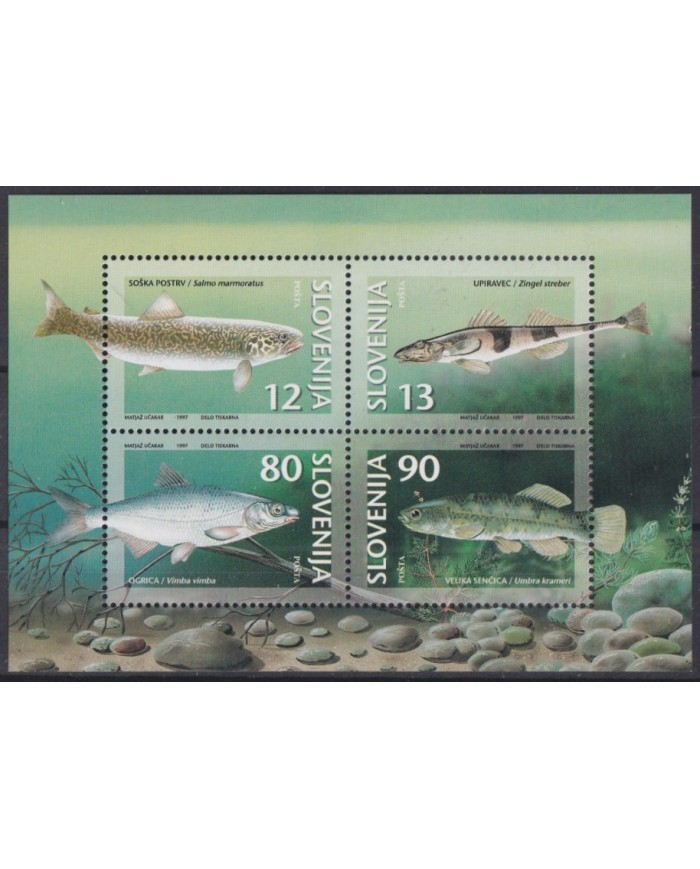 F-EX42861 SLOVENIA MNH 1997 MARINE WILDLIFE FISH PECES.